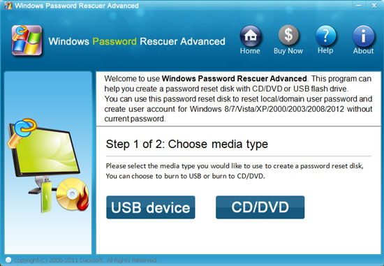 Windows server 2016 password recovery USB
